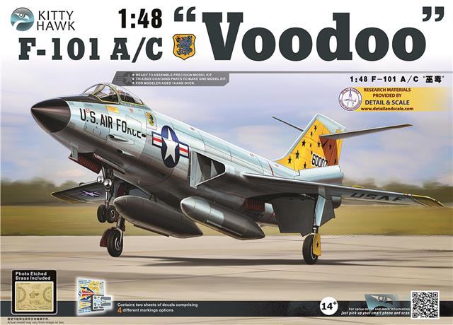80115, F-101 A/C "Voodoo", 1/48, Kitty Hawk.