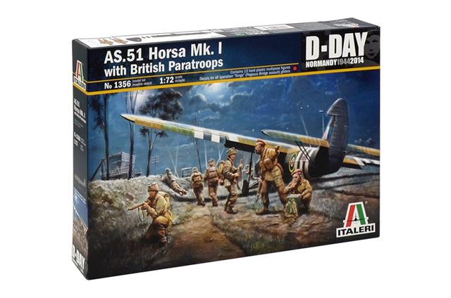 1356, AS.51 Horsa MK.I with British Paratroops, 1/72, Italeri.