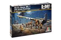 1356, AS.51 Horsa MK.I with British Paratroops, 1/72, Italeri. 1356, AS.51 Horsa MK.I with British Paratroops, 1/72, Italeri.