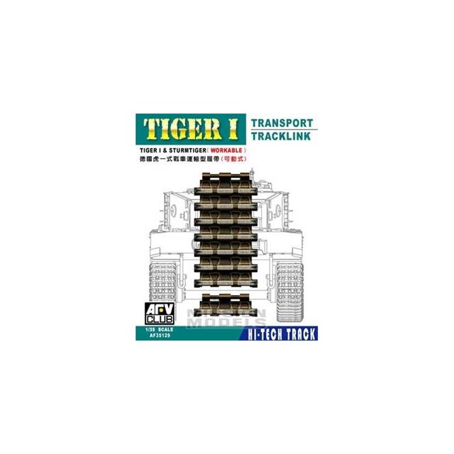 35129, Transport Tracklink Tiger I, 1/25, AFVClub.