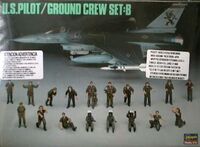 36005, x48-5 U.S. Pilot/Ground Crew Set: B, 1/48, Hasegawa.