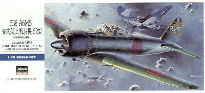 00452 Mitsubishi A6M5 Zero Fighter (Zeke) Type 52, 1/72, Hasegawa.