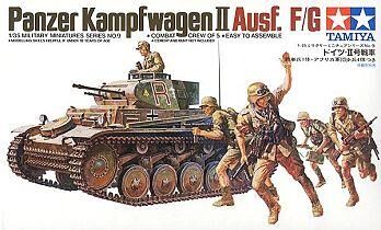 35009, Panzer II Ausf. F/D, 1/35, Tamiya.