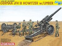 6392 German sFH 18 Howitzer w/Limber, 1/35, Dragon