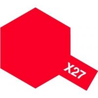 X-27, Clear Red, 23ml., Tamiya.