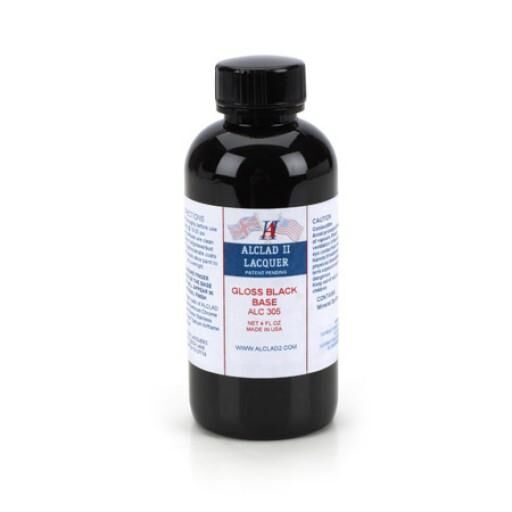305, Gloss Black Base 4 FL. Oz., Alclad II.