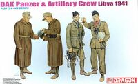 6693, DAK Panzer & Artillery Crew Libya 1941, 1/35, Dragon.