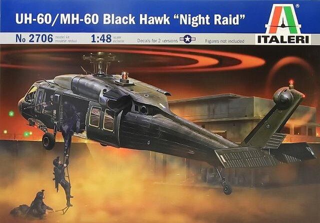 2706, UH-60/MH-60 Black Hawk "Night Raid", 1/48, Italeri.