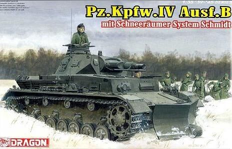 6764, Pz. Kpfw. IV Ausf. B mit Schneeraumer System Schidt, 1/35, Dragon.