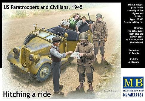 35161 US Paratroppers And Civilians 1945, 1/35, Masrter Box.